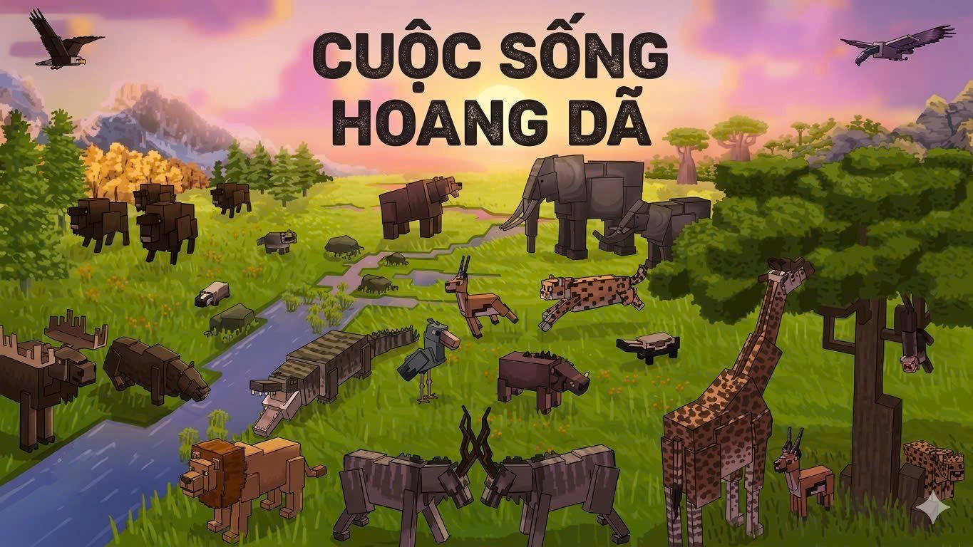 Addon Cuộc Sống Hoang Dã Dành Cho MCPE/Minecraft Bedrock