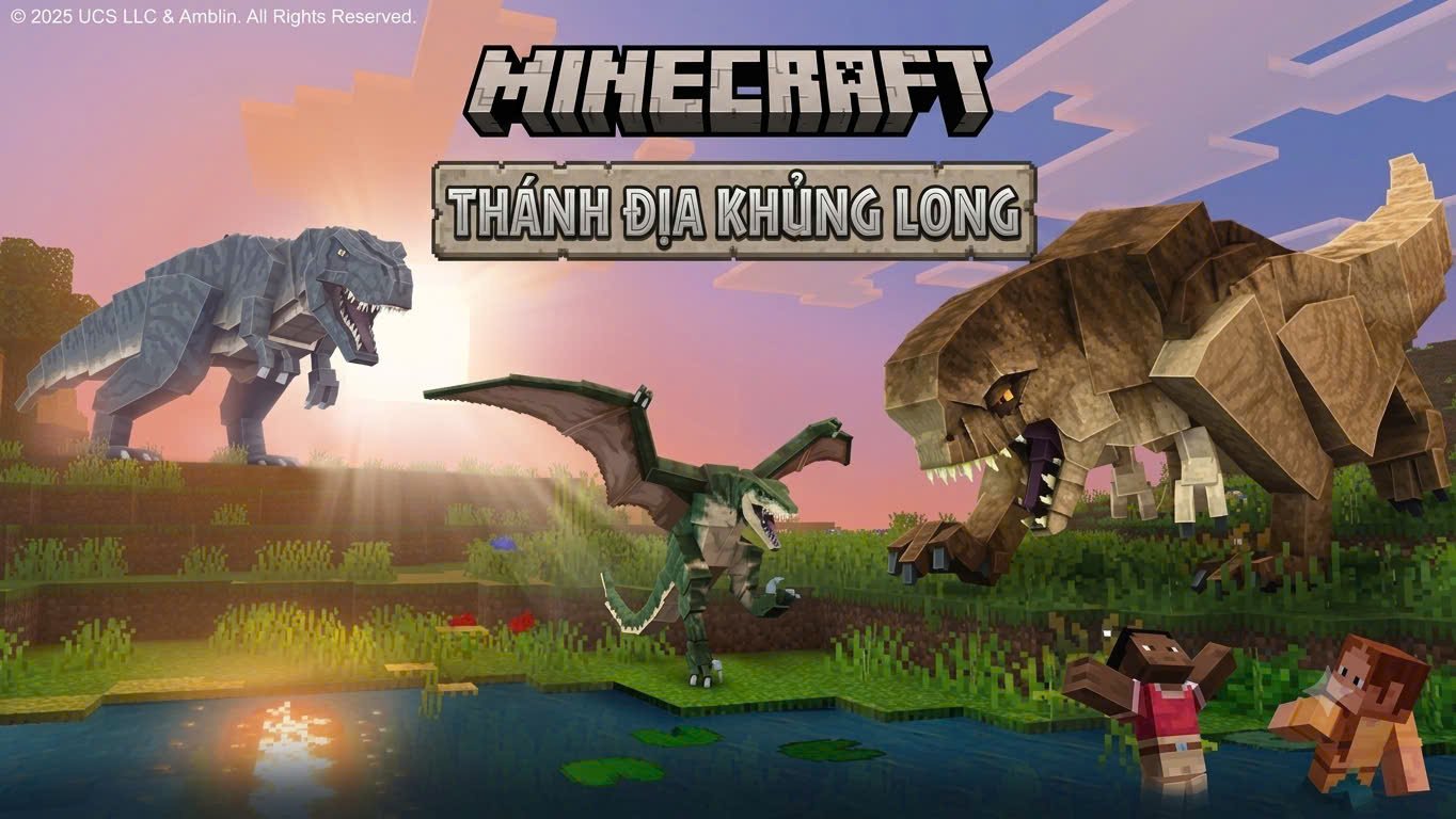 Addon Thánh Địa Khủng Long Dành Cho MCPE/Bedrock